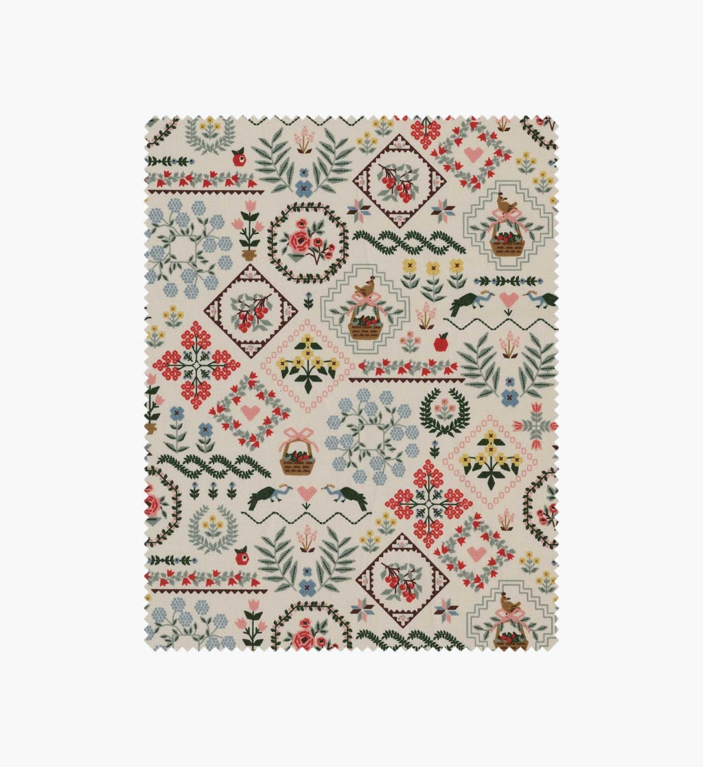 Heritage Sampler Cotton Fabric - Linen