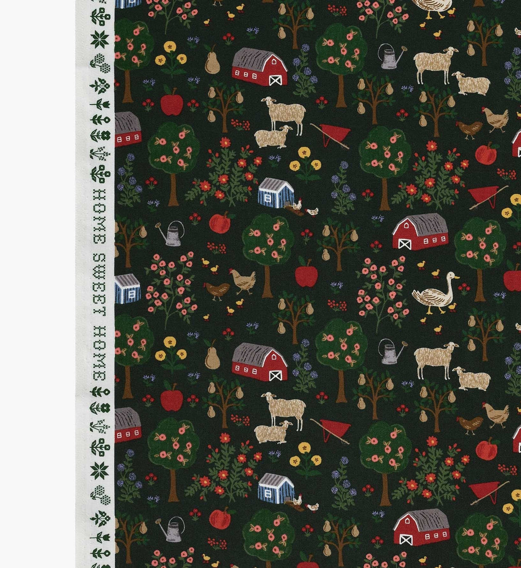 Farmhouse Cotton Fabric - Evergreen