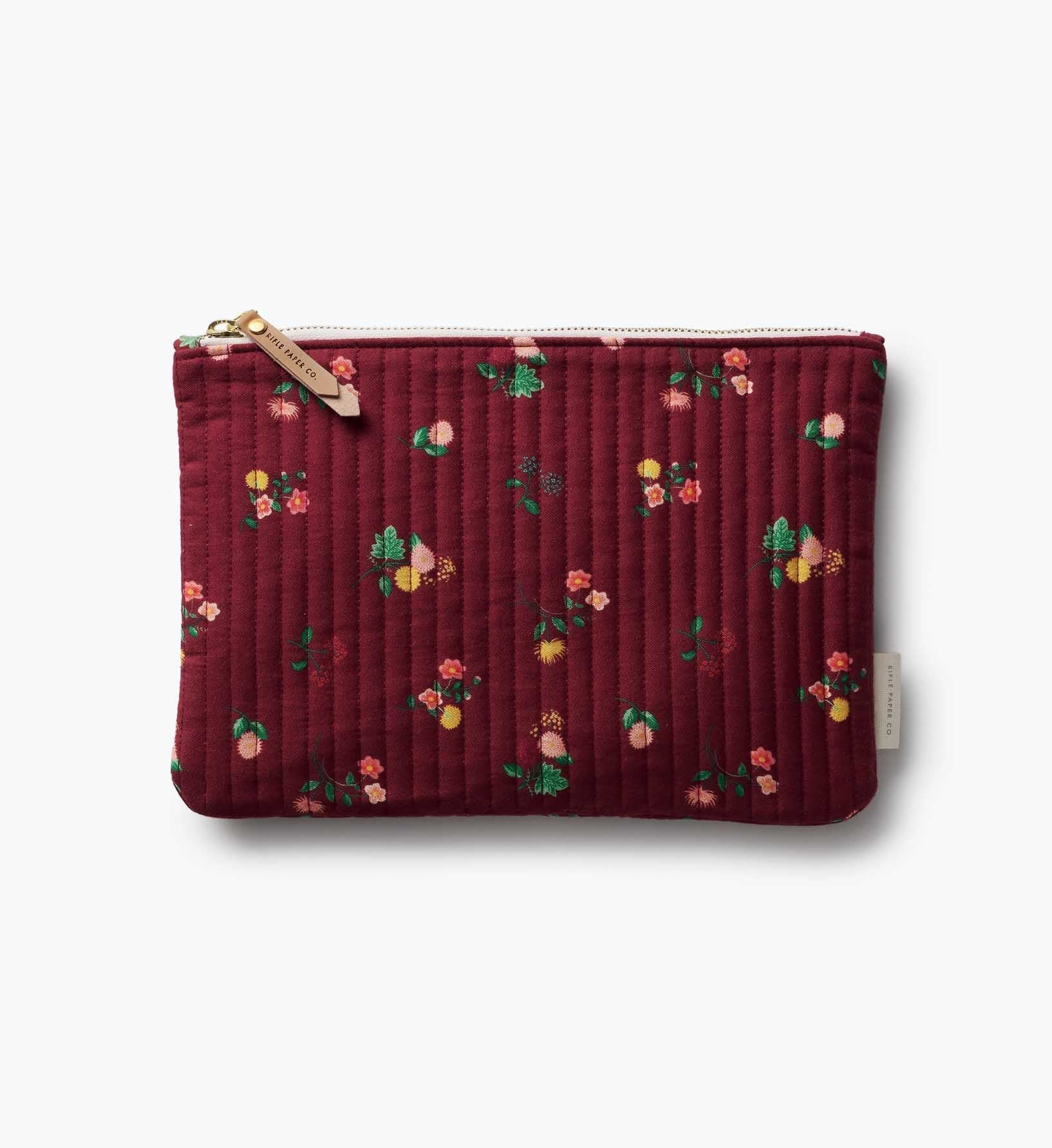 Quilted Pouch Set - Ditsy Dahlia