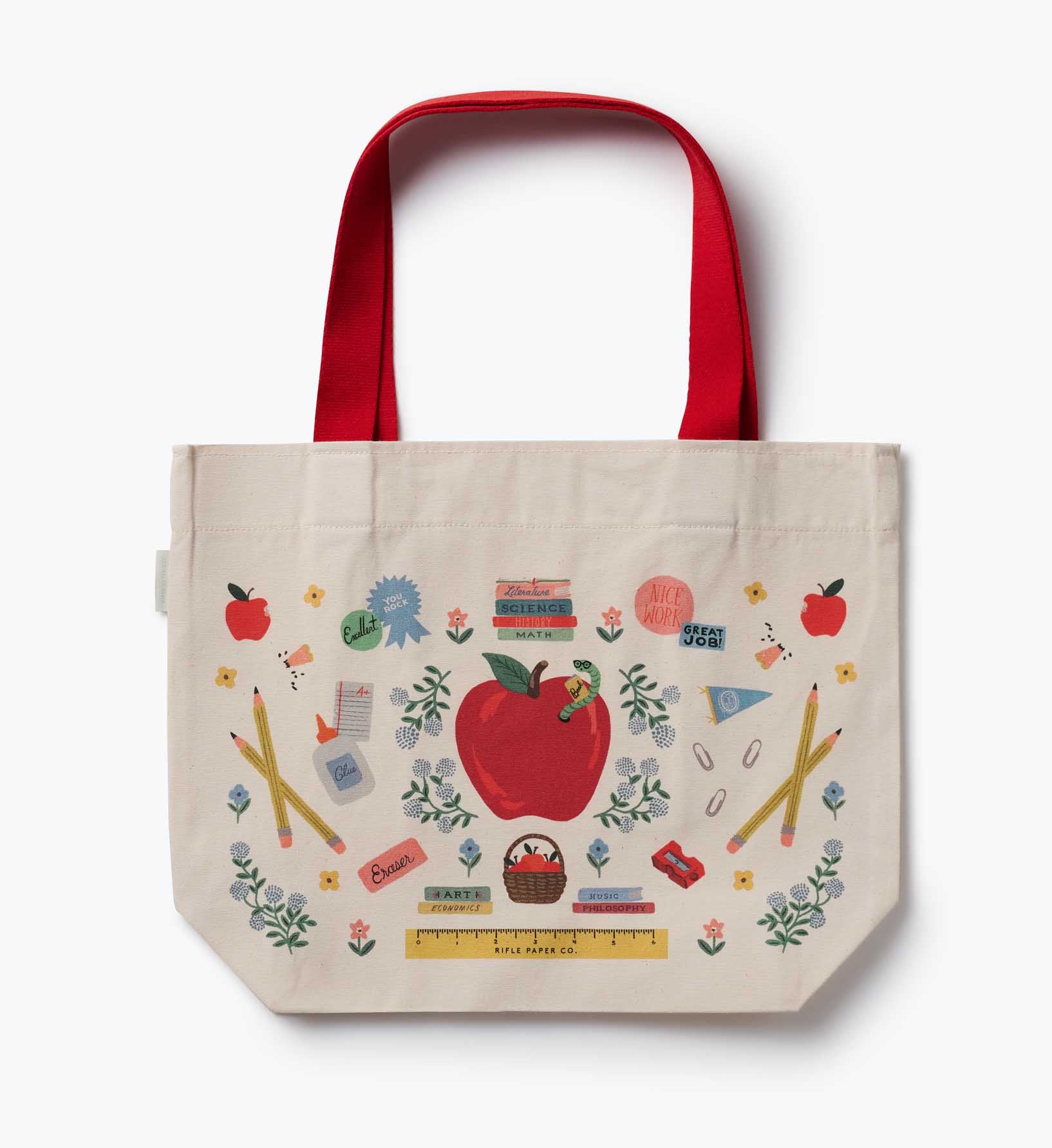 East West Canvas Tote Bag - Schoolhouse
